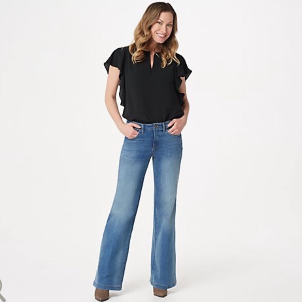 Not Your Daughter’s Jeans, NYDJ Teresa (trouser leg) Jeans -Clean Cabrillo
